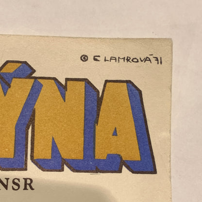 Vintage tjekkisk “The dead eyes of London” filmplakat, fra 1971.