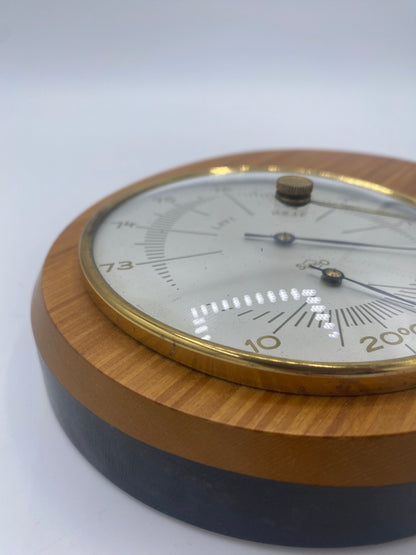 Vintage Sundo Barometer med Thermometer. Tyskland. Sidste del af 20. Årh