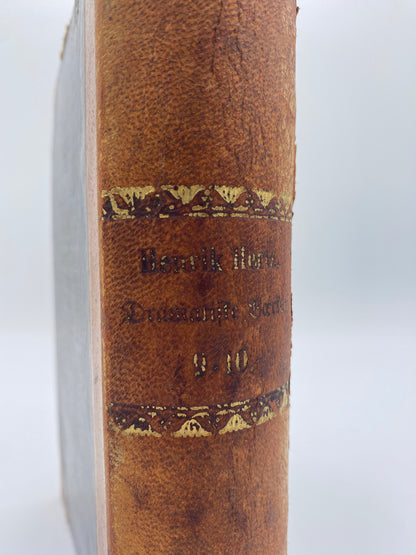 Dramatiske Værker. Af Henrik Hertz. 9. Og 10. Bind. Antikvarisk dansk bog. 1. Udgave. 1. Oplag. Fra 1855