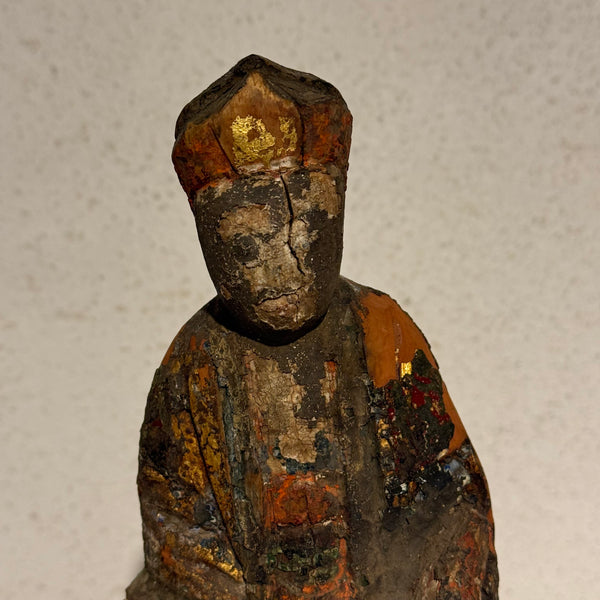 Antik kinesisk Zhang Gualao træfigur, Ming dynastiet ( år 1368-1644.)