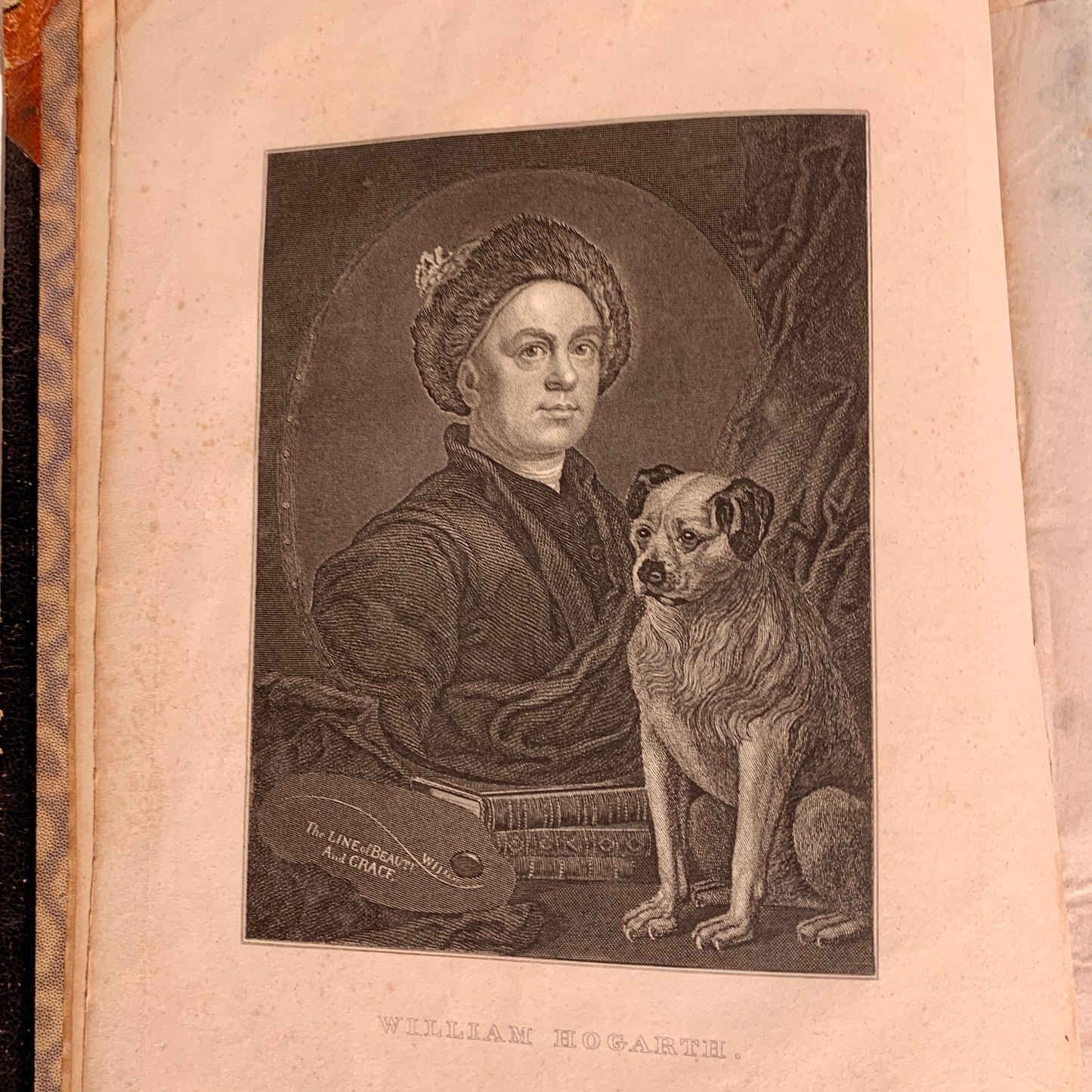 William Hogarth's Zeichnungen. Antikvarisk tysk bog. Fra 1857.