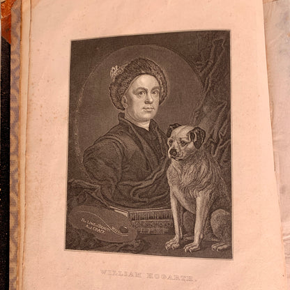 William Hogarth's Zeichnungen. Antikvarisk tysk bog. Fra 1857.