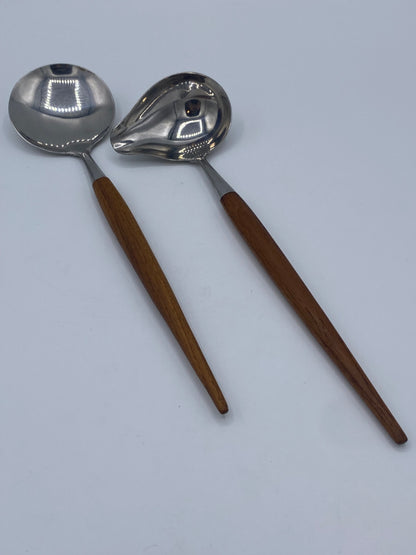 Thor Bjørklund & Sønner, vintage midcentury modern serveringssæt. Norge. 1960'erne