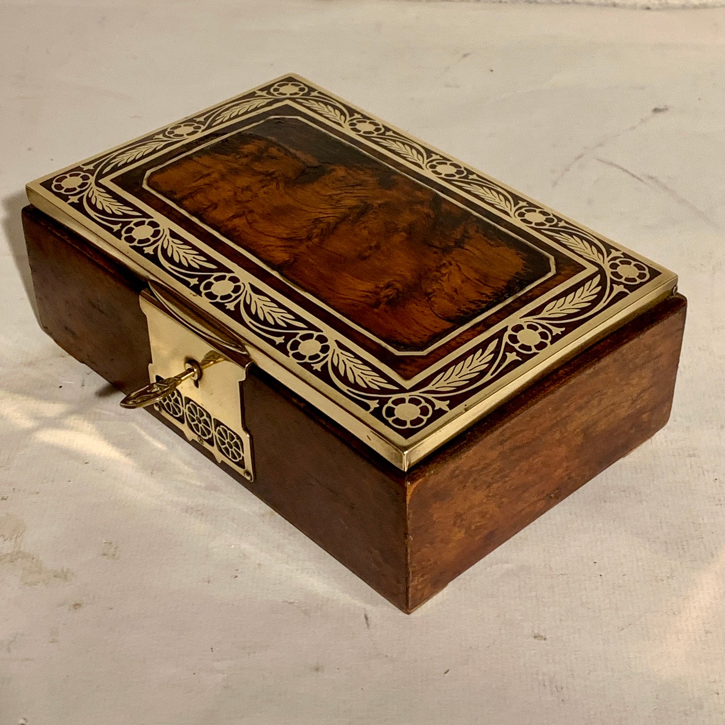 Antique Erhard &amp; Söhne Art Nouveau jewelry box from the early 1900s.