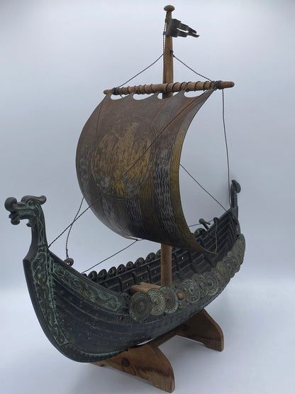 Edward Aagaard, ældre bronze Viking Drageskib, fra 20. årh