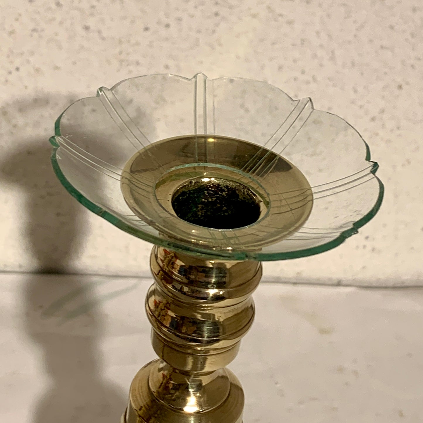 Antikke engelske messing lysestager, fra 1800 tallet.