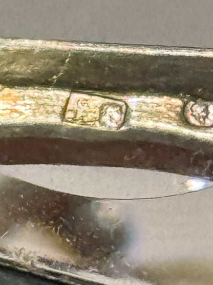 Vintage unika skønvirkestil Rav & Sterlingsølv armbånd. Gdansk, Polen. Fra 1980érne
