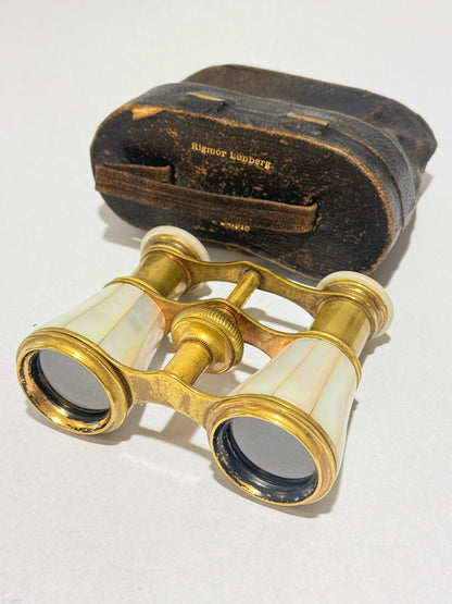 Antik teater kikkert indlagt med perlemor, fra start 1900 tallet.