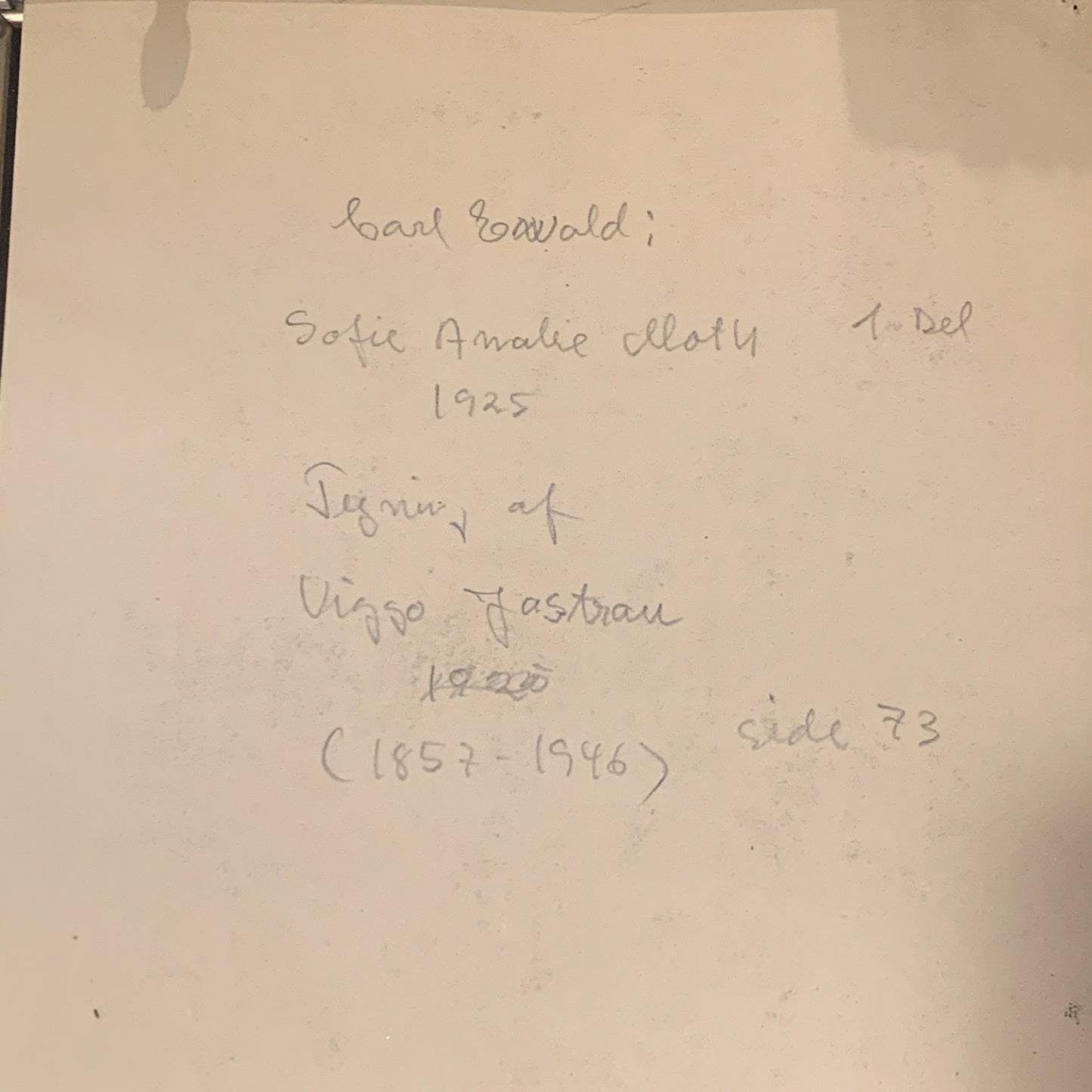 Viggo Jastrau (f.1857-1946.) Illustration af Christian V til Carl Ewald bog. Fra 1925.