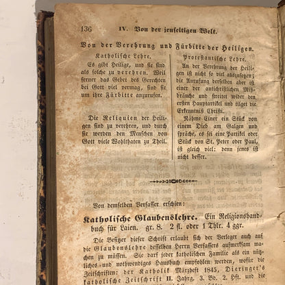 JLGrev Holstein et al. Antiquarian Danish/German collection of Catholic-Protestant debates, from 1845-1872.