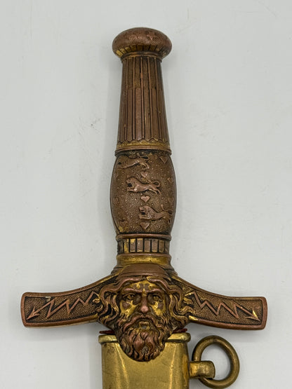 Dansk “Maske” Dolk M/1870. Sjælden