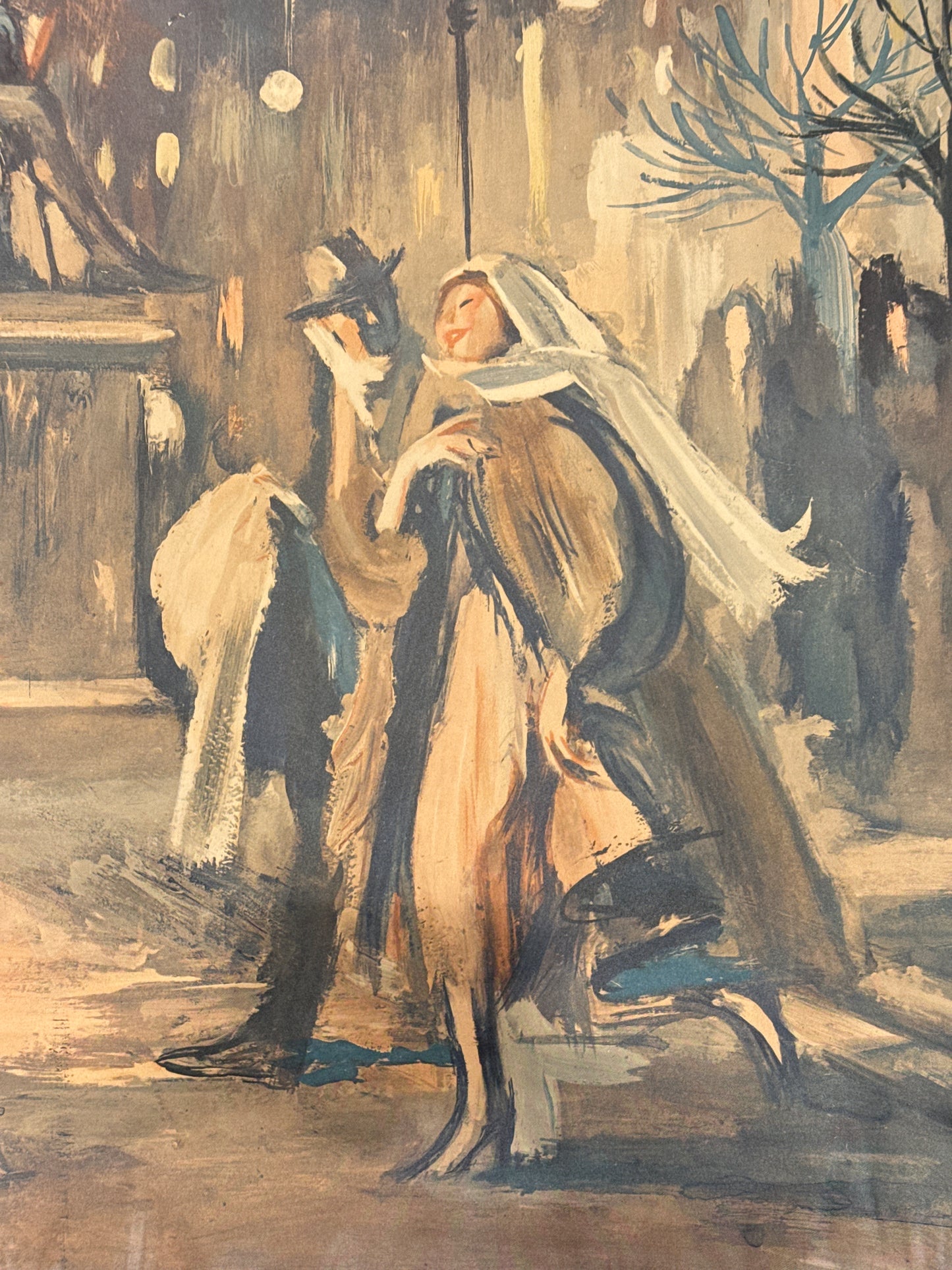 Maggi Baaring(f.1913-2004.)Vintage vinter plakat.