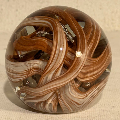 Vintage glas kugle brevvægt