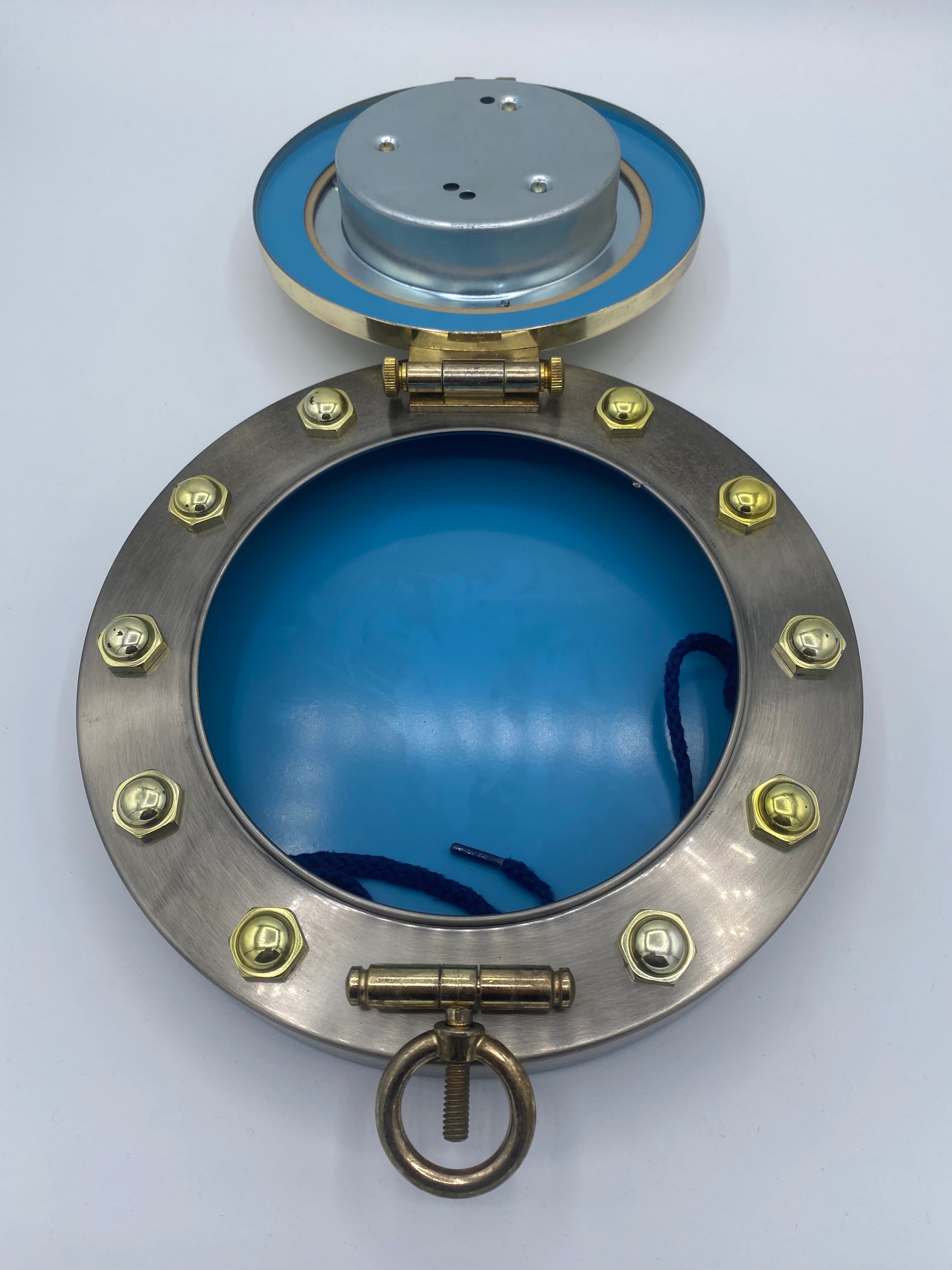 Vintage Japansk Barometer i koøje-/Skibsvindue-design. Japan. Slut 20. Årh