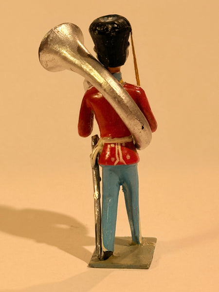 Brigadér Kongelig Livgarder tinsoldat musiker. Tuba