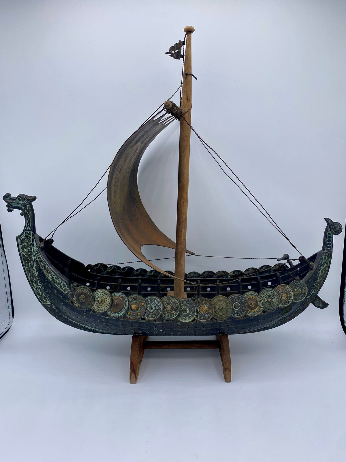 Edward Aagaard, ældre bronze Viking Drageskib, fra 20. årh