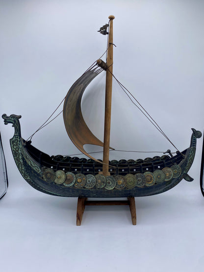 Edward Aagaard, ældre bronze Viking Drageskib, fra 20. årh