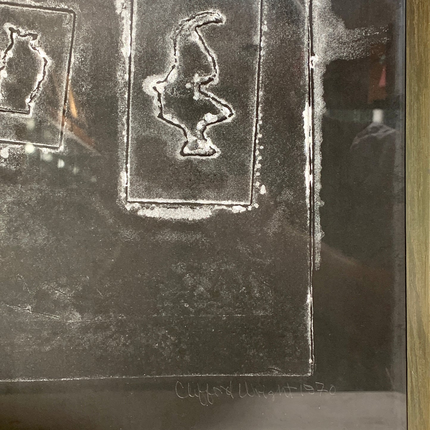 Clifford Wright (f.1919-1999) Tryk fra 1970.