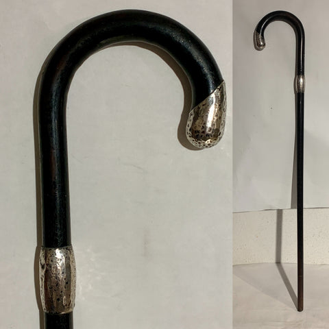 S.L. Jacobsen & co (1893 - 1937) sølv beslået palisander stok. Fra 1929.