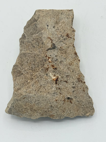 Dansk Stenalder. Asymmetrisk skiveøkse i flint. Sen Ertebølletid: 4500-3900 F.Kr