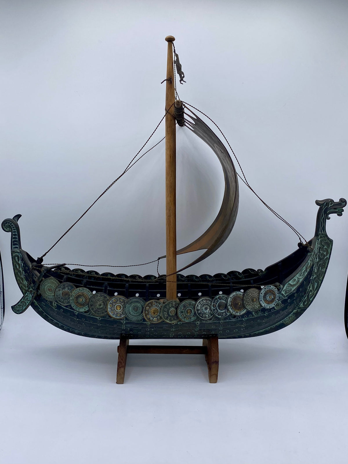Edward Aagaard, ældre bronze Viking Drageskib, fra 20. årh