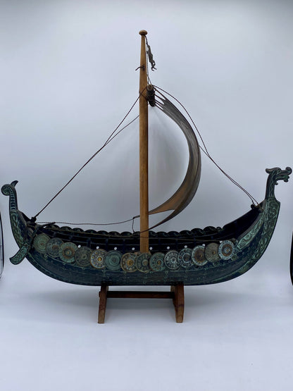 Edward Aagaard, ældre bronze Viking Drageskib, fra 20. årh