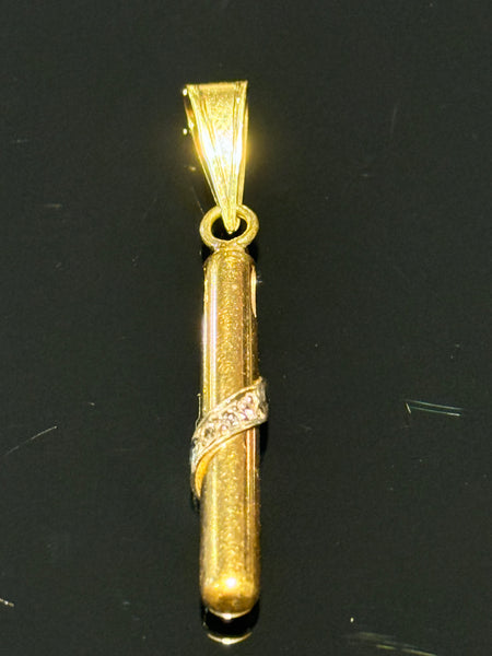 Alton, Vintage 18K.Guld vedhæng, med brillianter. Sverige, 1960-80érne