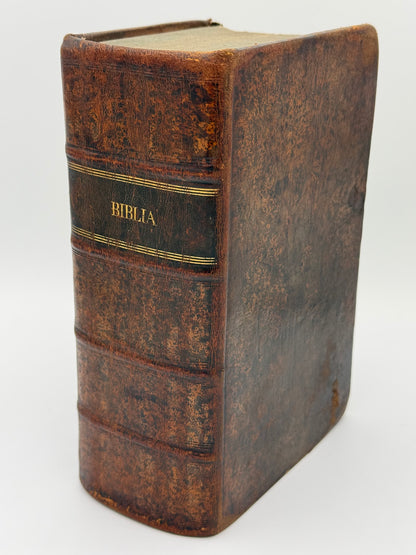 Biblia, det er den ganske Hell. Skrifts Bøger, efter en 1699. Udgangne huus og rejse bibel. Fra 1777