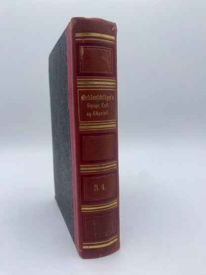 Oehlenschlägers Syngespil, Lystspil og Skuespil. Af Adam Oehlenschläger. 3. Og 4. Del. Antikvarisk dansk bog. 1. Udgave. 1. Oplag.