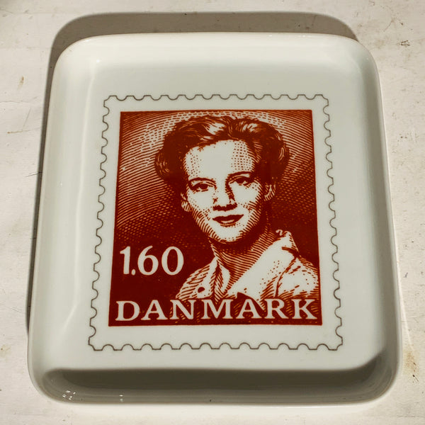 Dronning Margrethe d. 2. Porcelæns fad, fra start 1980érne.