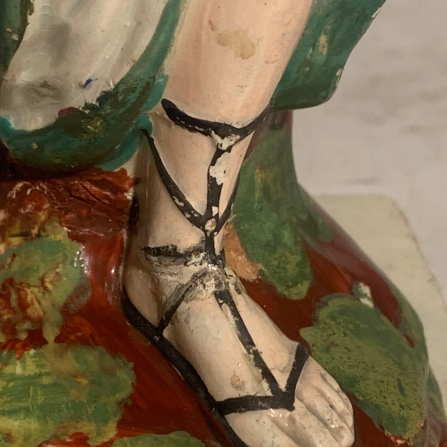 Antique Staffordshire Pearlware, Diana (Artemis), Goddess of the Hunt, from 1820.