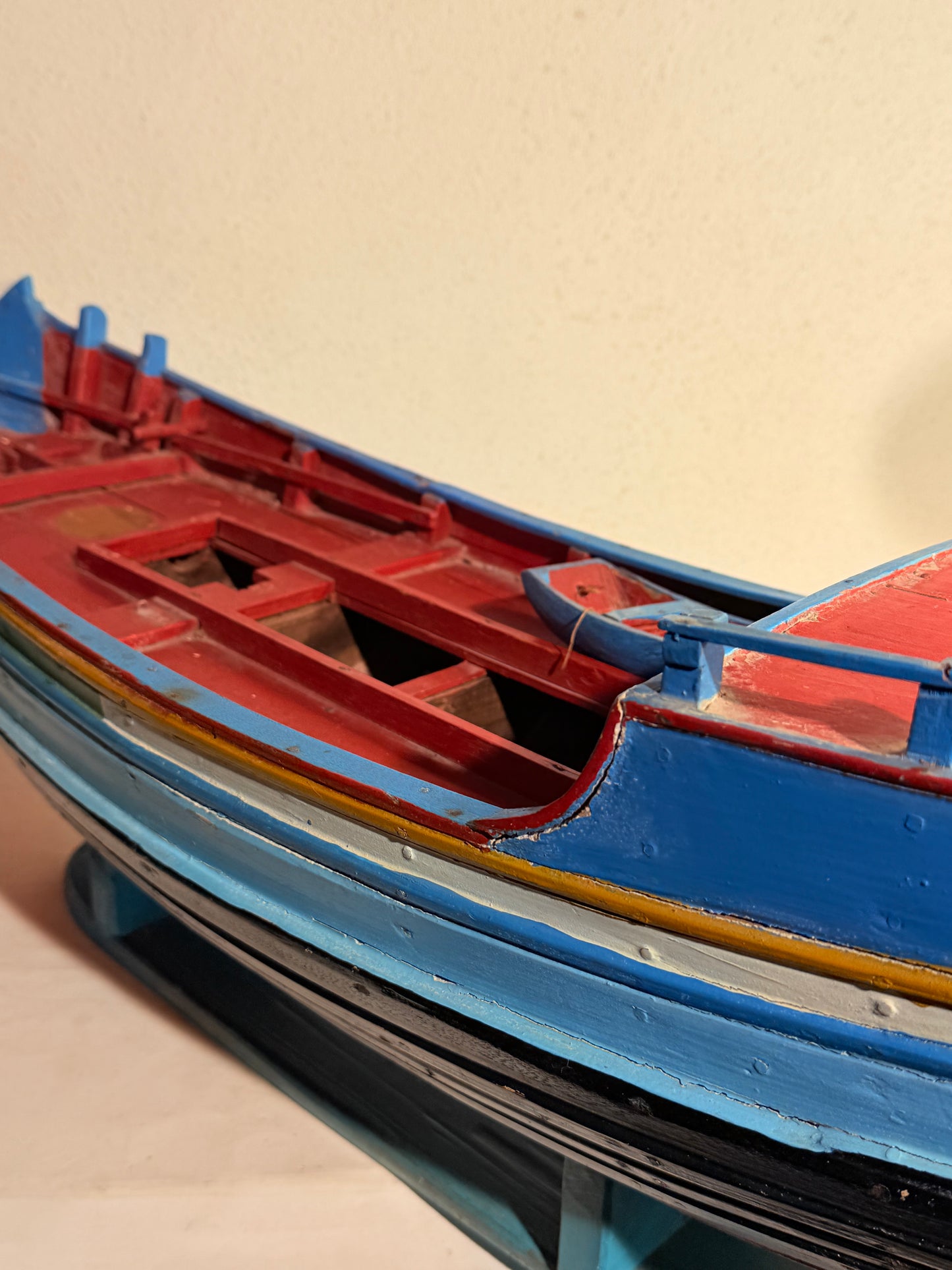 Antik håndbygget Modelskib af Kinesisk Junke.