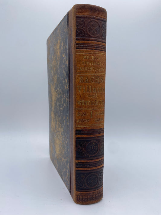 Encyclopädisches Wörterbuch. Af G. Langenscheidt. Antikvarisk fransk-tysk ordbog. 2. Udgave. 1. Oplag. Fra 1882