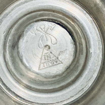 Ældre tin lysestager, fra start/midt 1900 tallet.