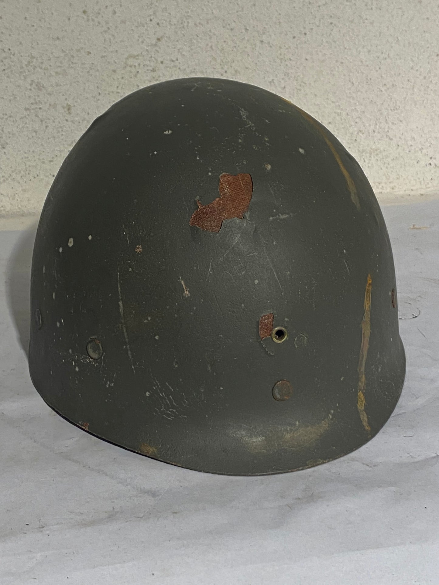 Dansk m/48 stålhjelm, tidlig fiber-type, start-1950'erne