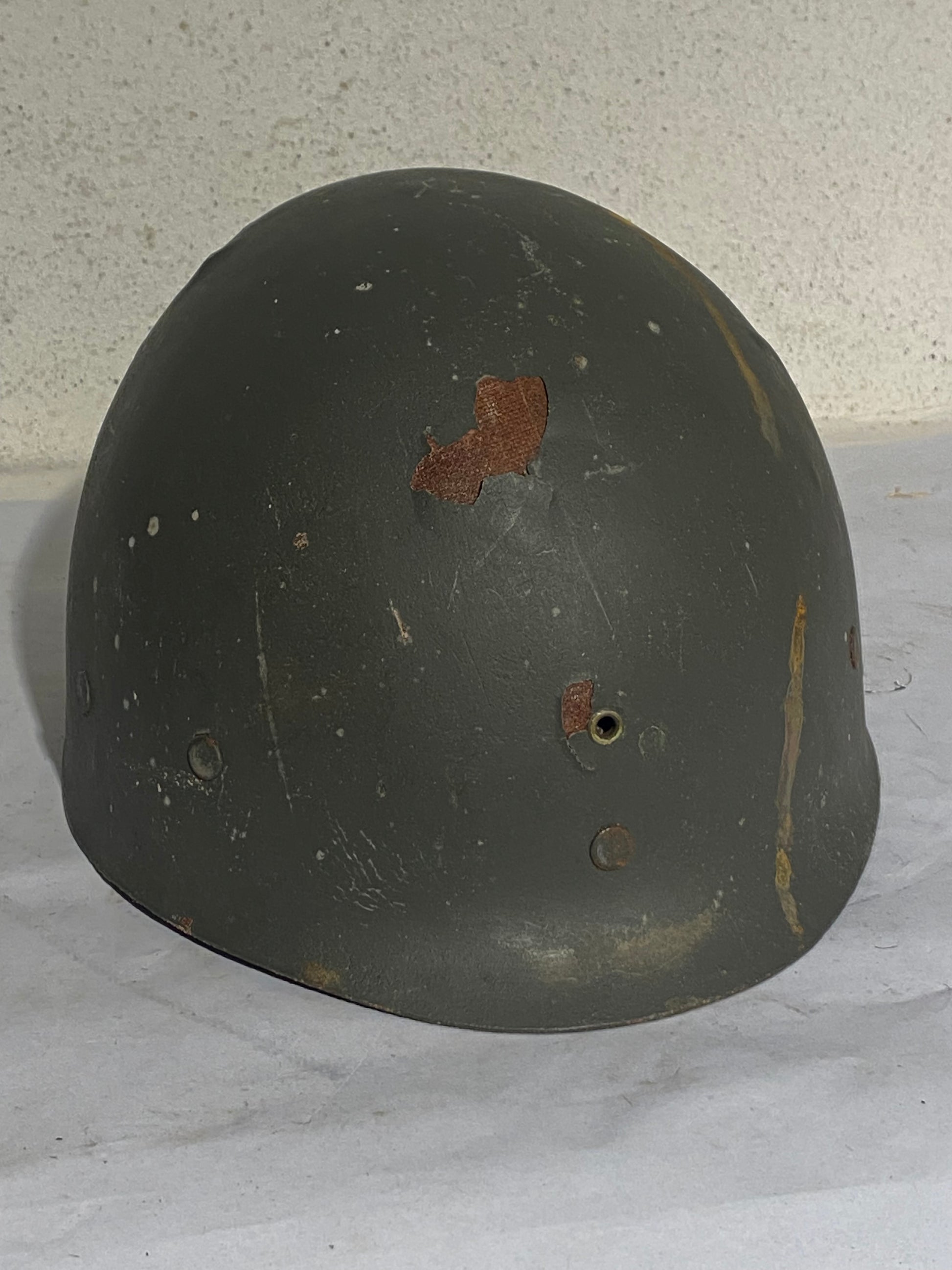 Dansk m/48 stålhjelm, tidlig fiber-type, start-1950'erne