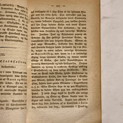 Karl Friedrich Becker's World History. Antiquarian Danish book from 1823.