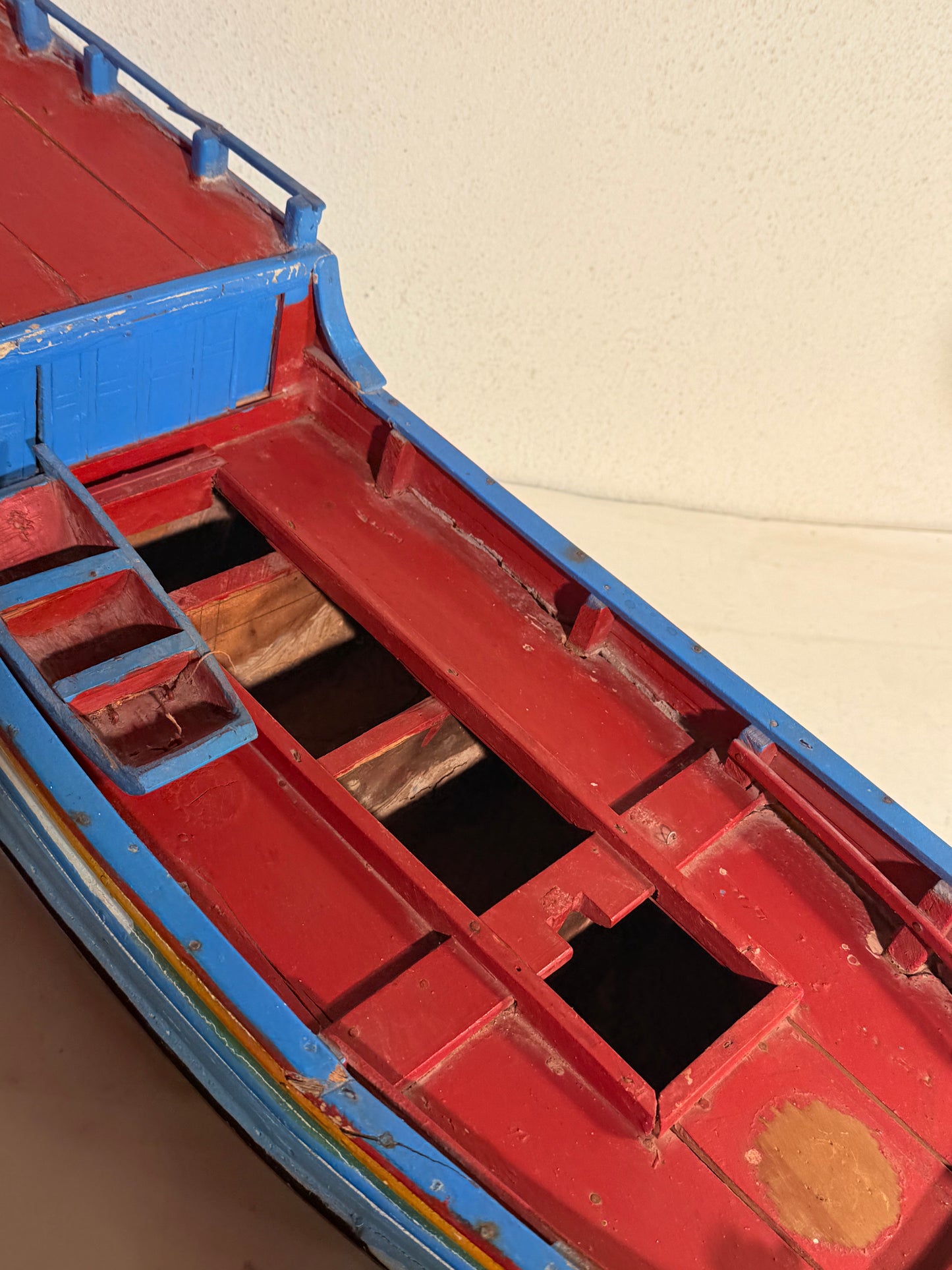 Antik håndbygget Modelskib af Kinesisk Junke