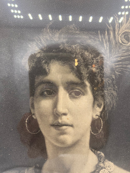 Esmeralda. Antik dansk træsnitsgravering. Fra 1895