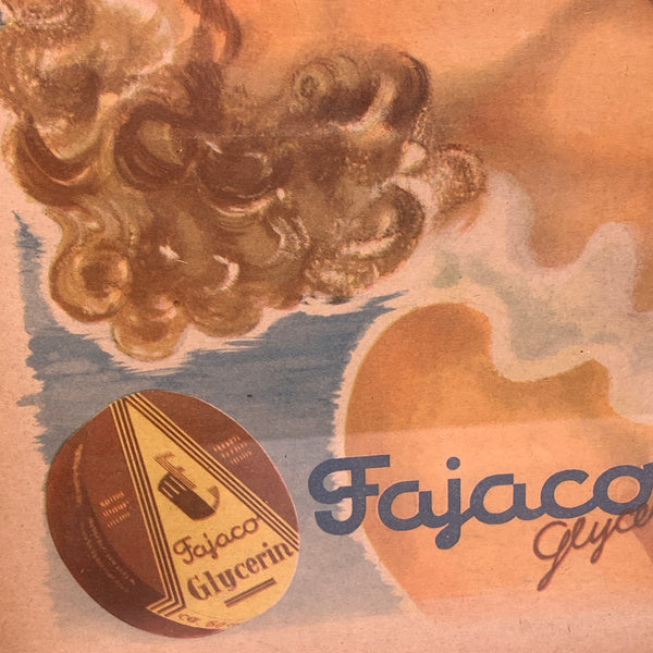 Original Fajaco Glycerin reklame, fra 1940. Indrammet.