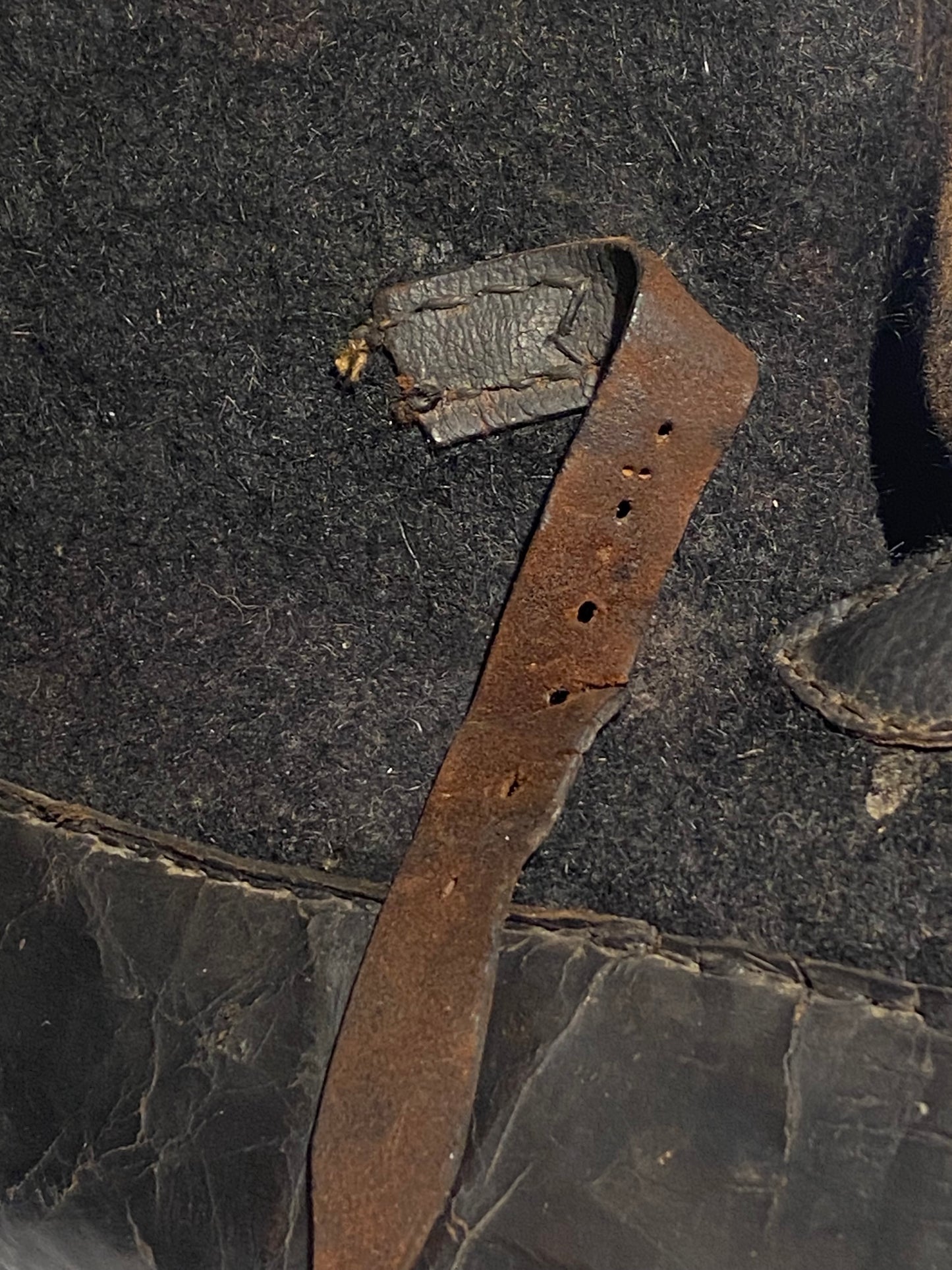 Sjældne tyske WW2 vinter vagtpost-støvler. Sen variant, fra 1944-45