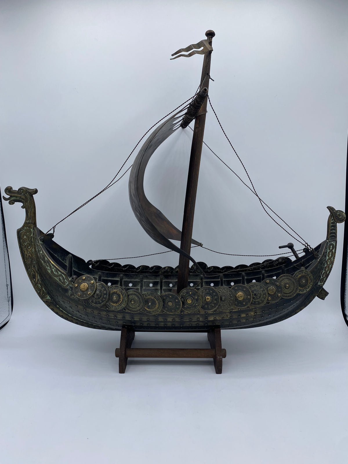 Edward Aagaard, ældre bronze Viking Drageskib, fra 20. årh