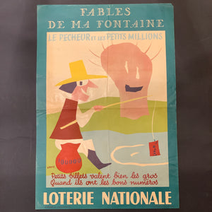 Fransk Grove “Loterie Nationale”plakat, fra 1958.