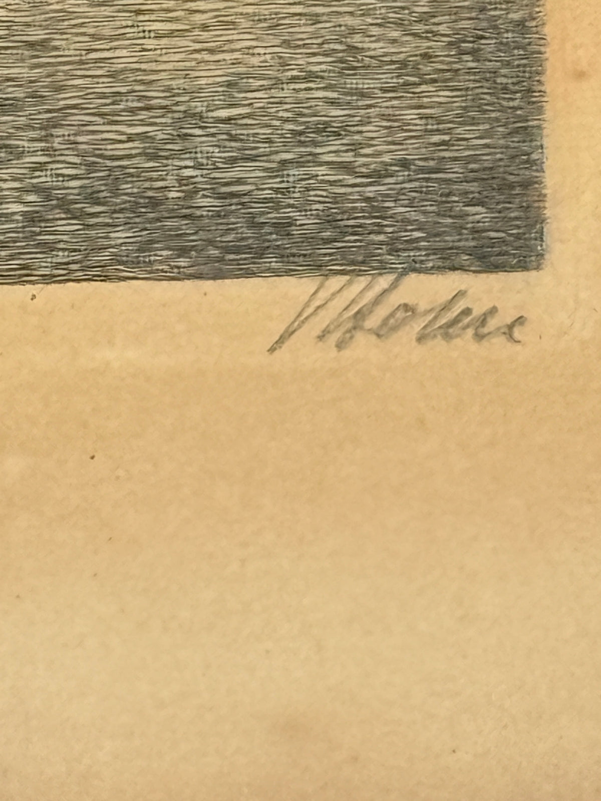 V.Holm. Håndkoloreret Radering af Nyhavn, København. Fra start 20.Årh