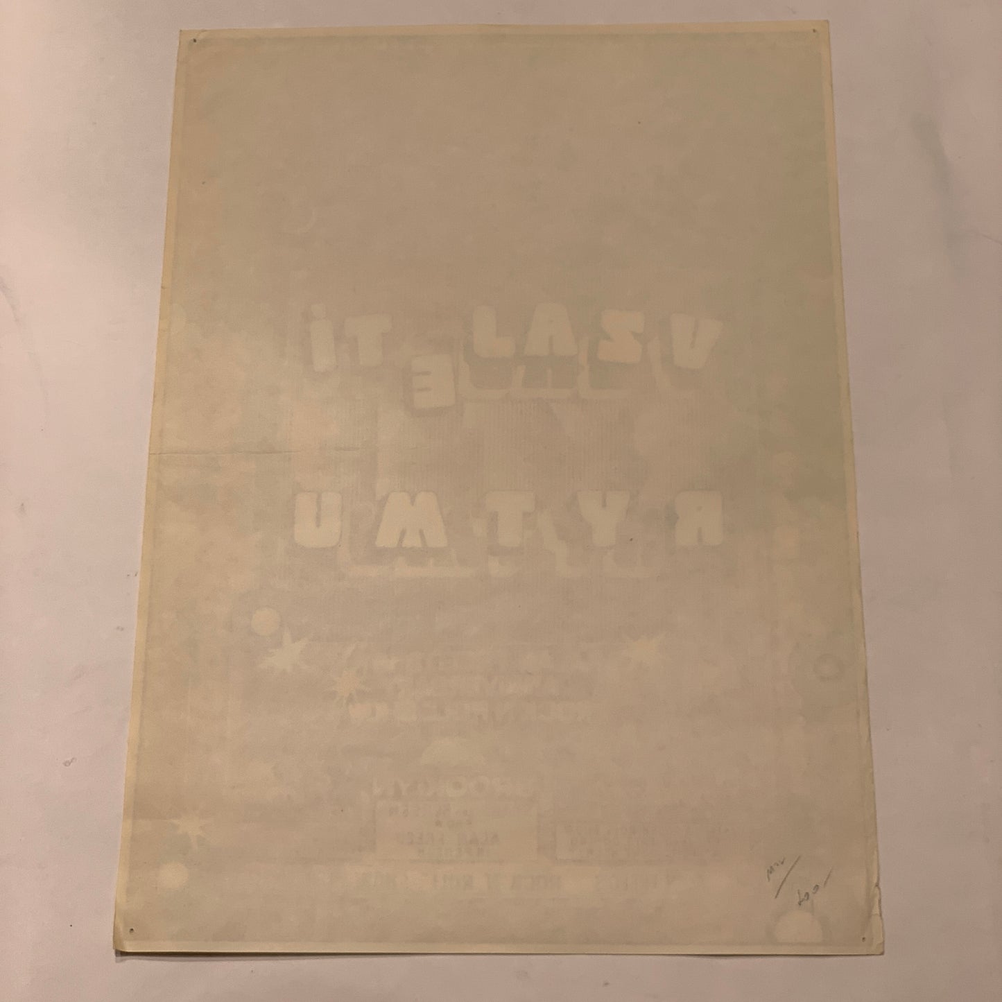 Vintage tjekkisk “American hot wax” filmplakat, fra 1981.