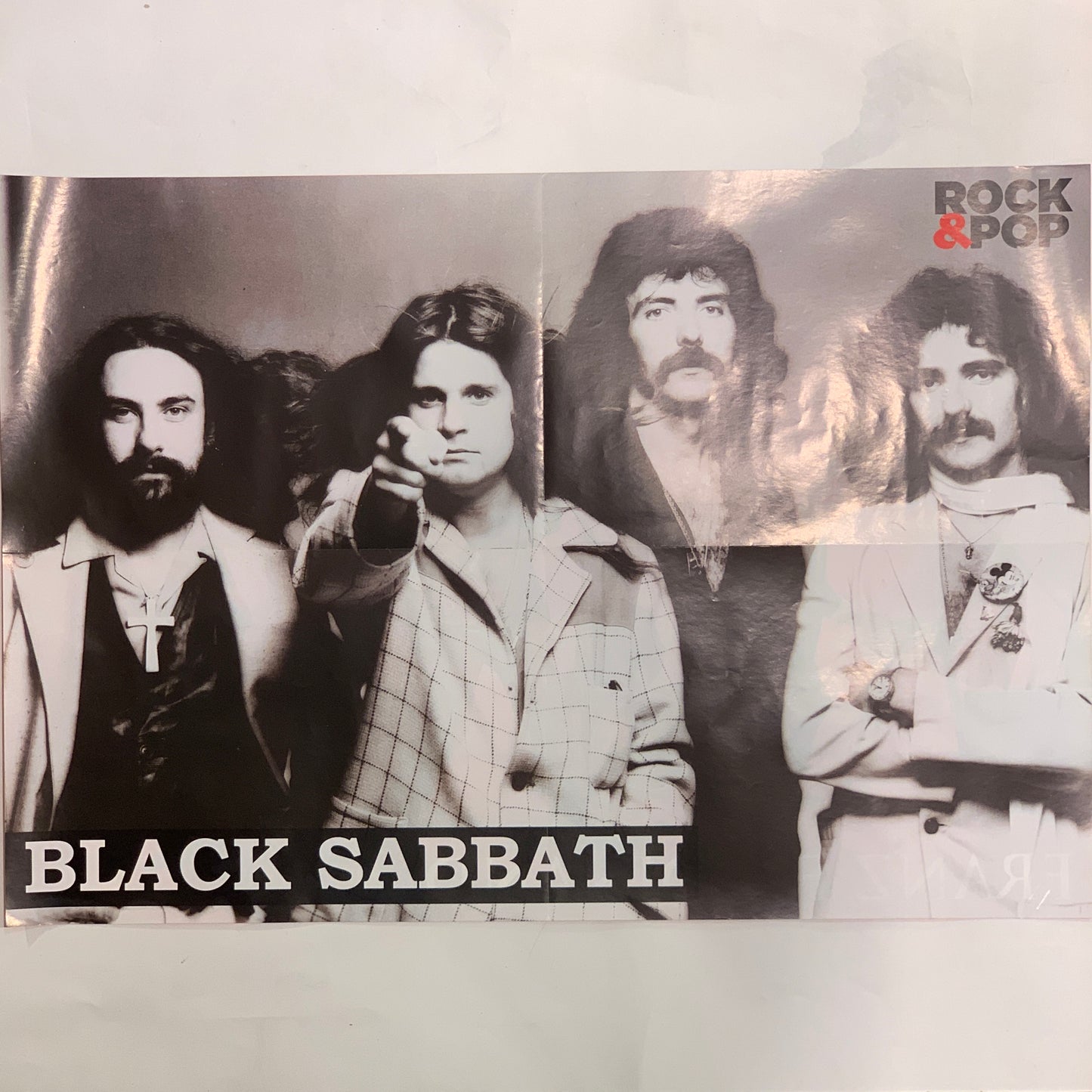 Vintage Black Sabbath plakat, fra 1980érne