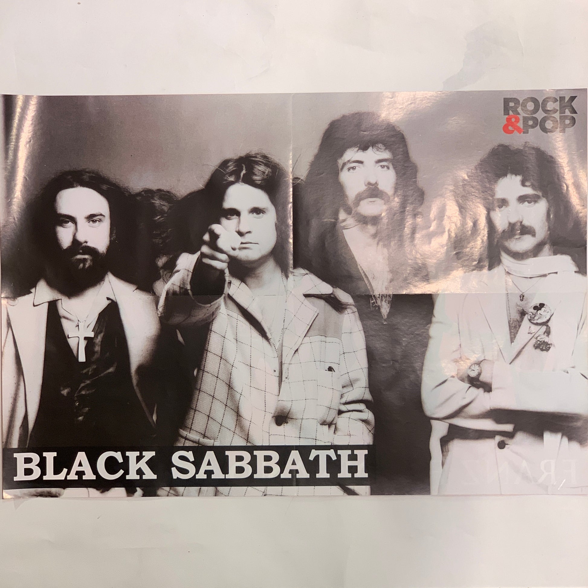 Vintage Black Sabbath plakat, fra 1980érne
