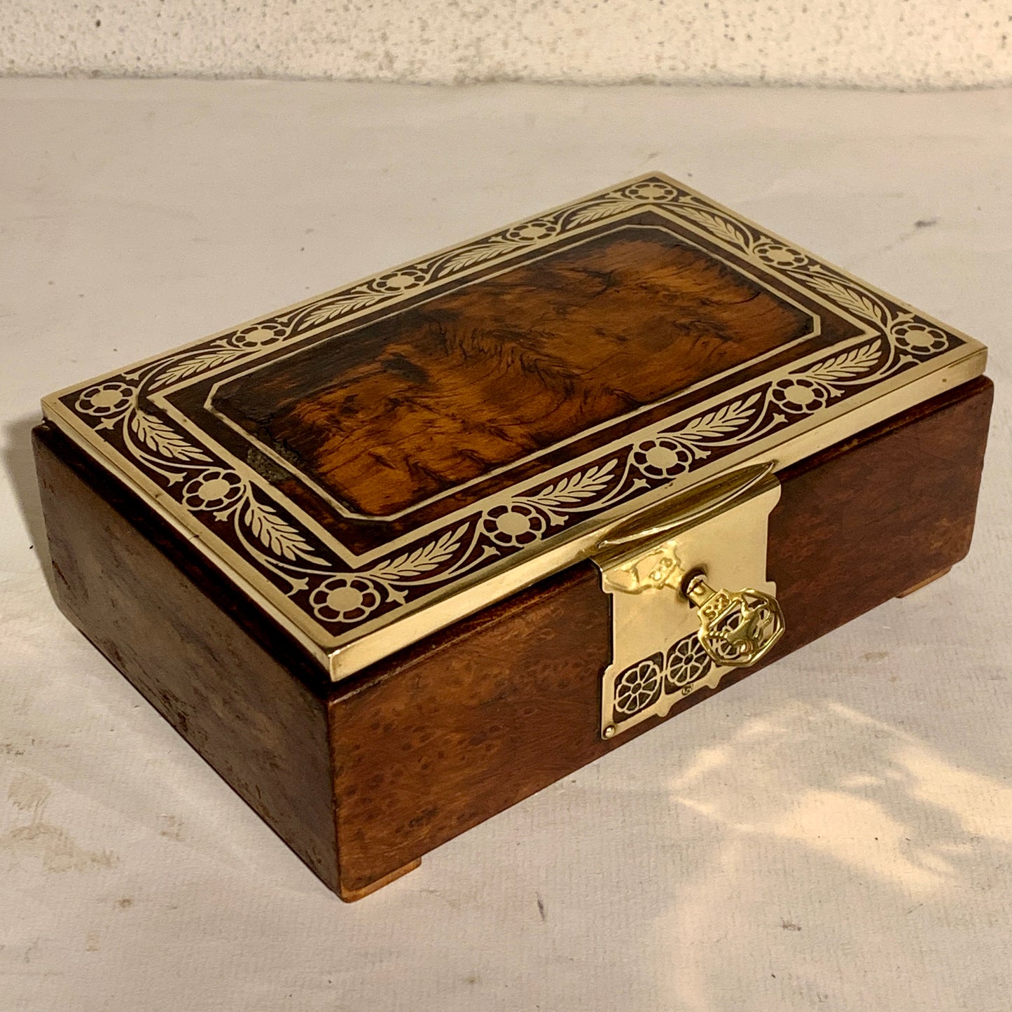 Antique Erhard &amp; Söhne Art Nouveau jewelry box from the early 1900s.