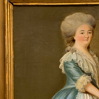 Vigilius Eriksen (B.1722-1782.) Antique oil painting from 1771.