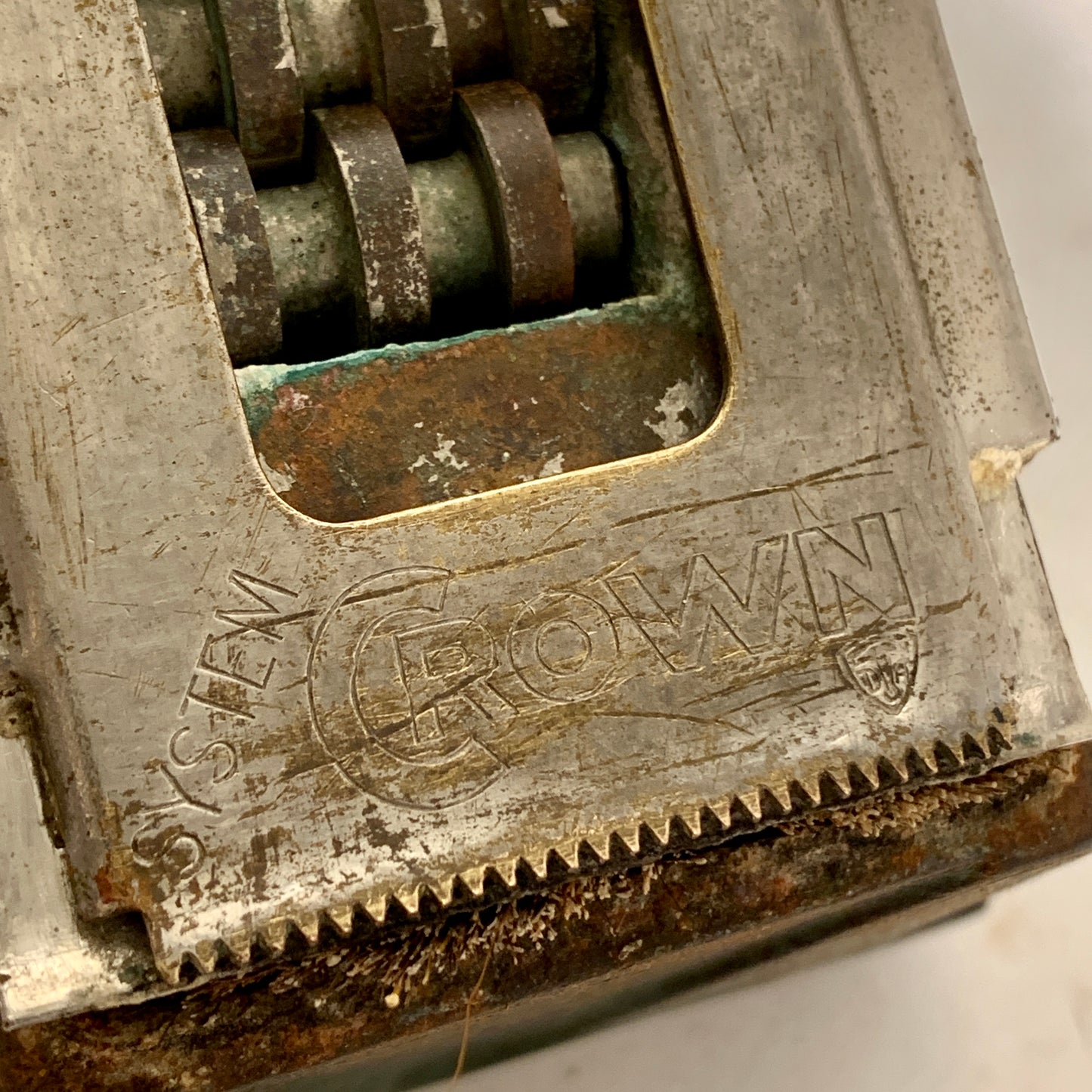 Older CROWN framing tape holder, from the early/mid 1900s.